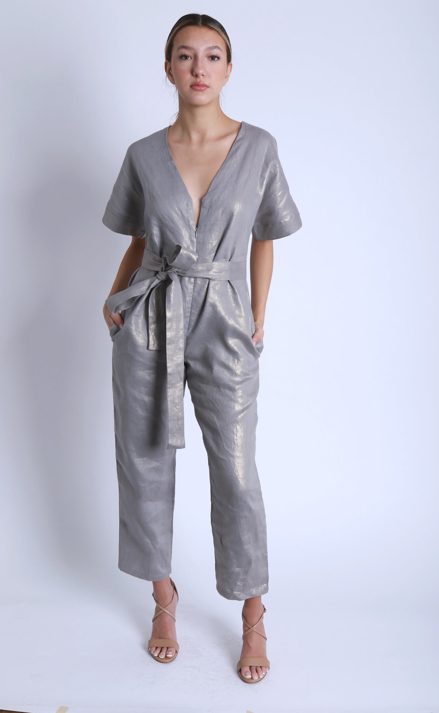 VANESA TIE WAIST JUMPSUIT