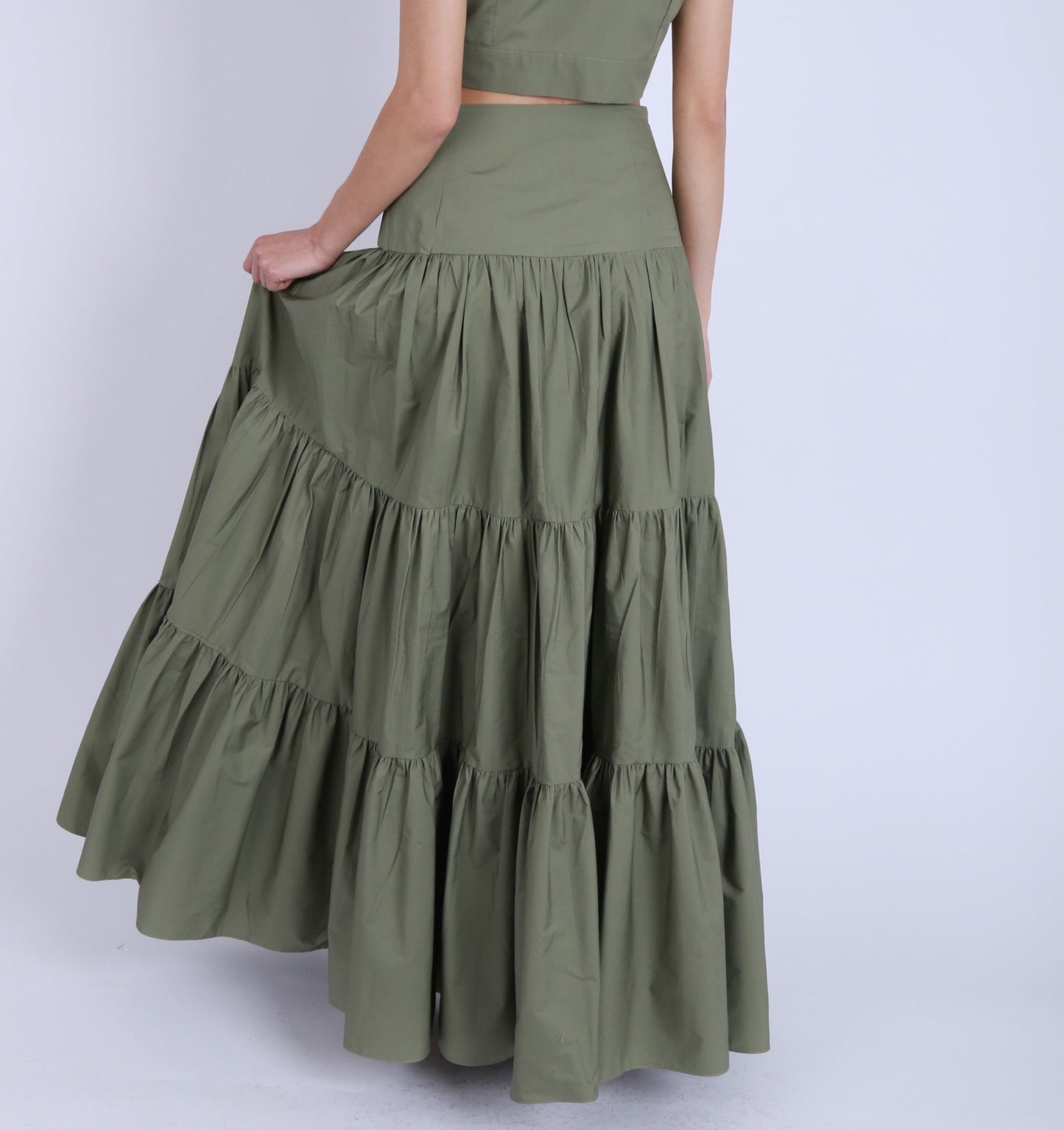 TIARA COTTON POPLIN SKIRT